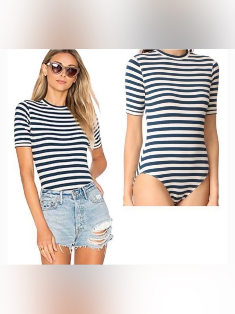 Capulet striped shirt - Anthropologie, navy and white